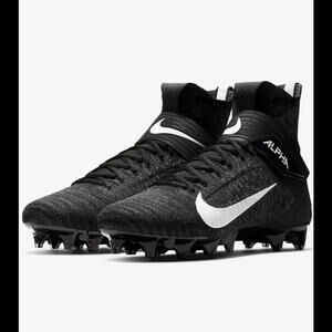 Nike Alpha Menace Elite 2 Flyknit Football Cleats Men Size 12.5 AO3374-001